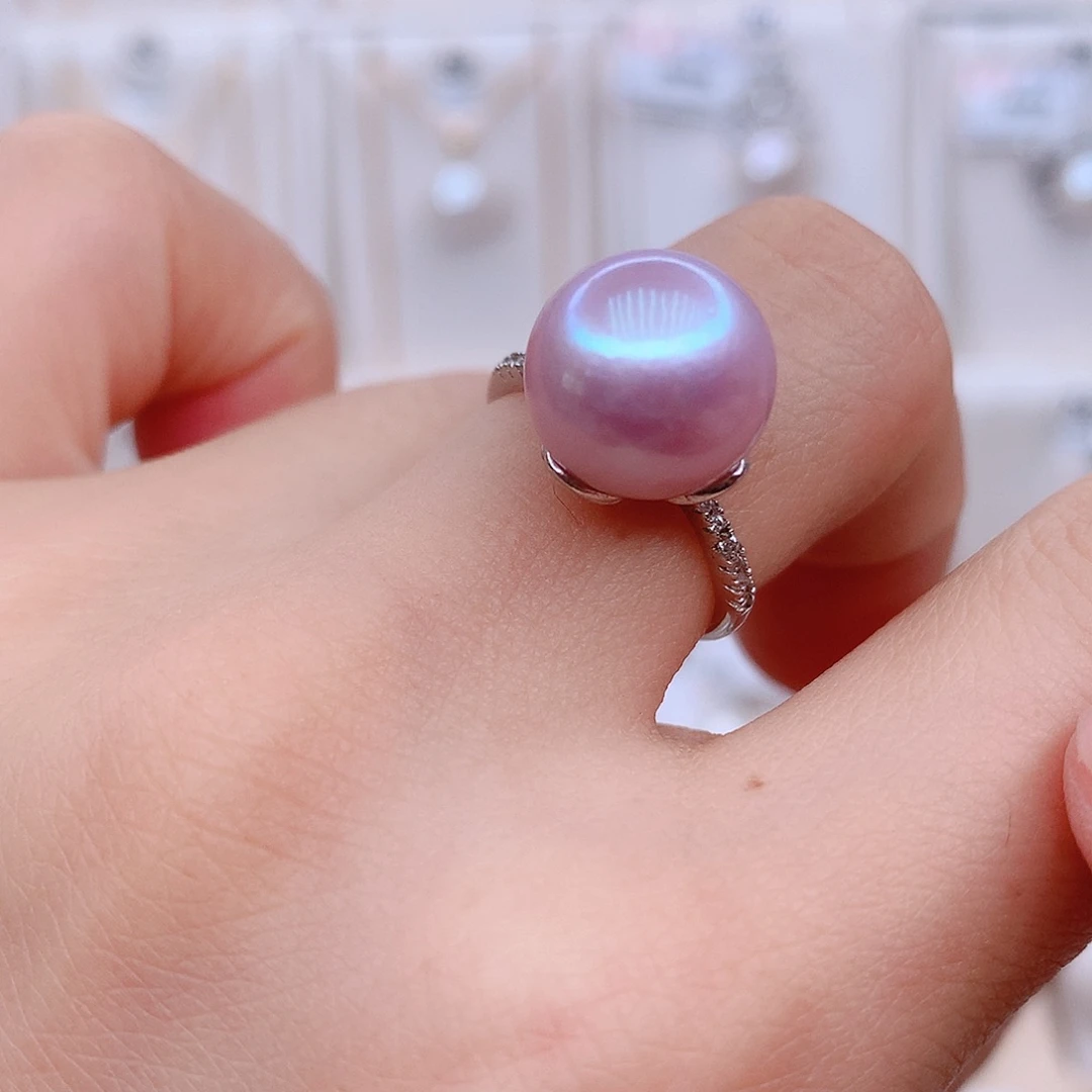 银S925镶嵌颈饰淡水珍珠