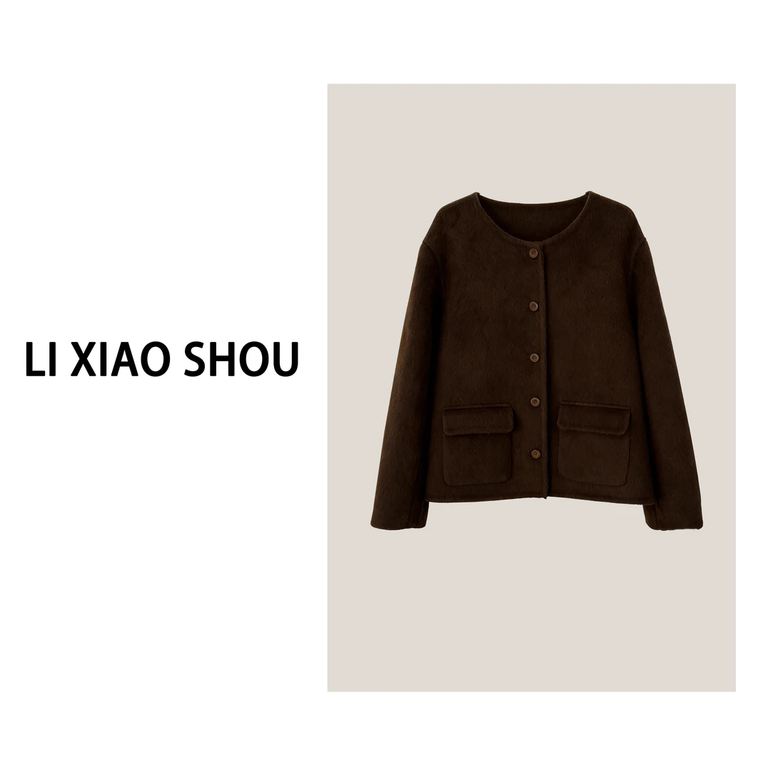 【李小瘦大码女装】秋季新款套装百搭秋冬时尚外套058D