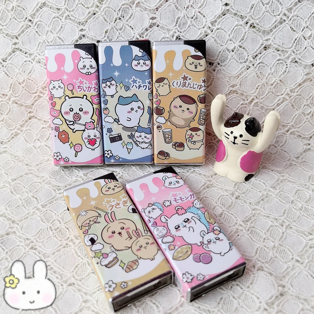 乌萨奇小八卡通造型防风金属直冲打火机适合当礼物