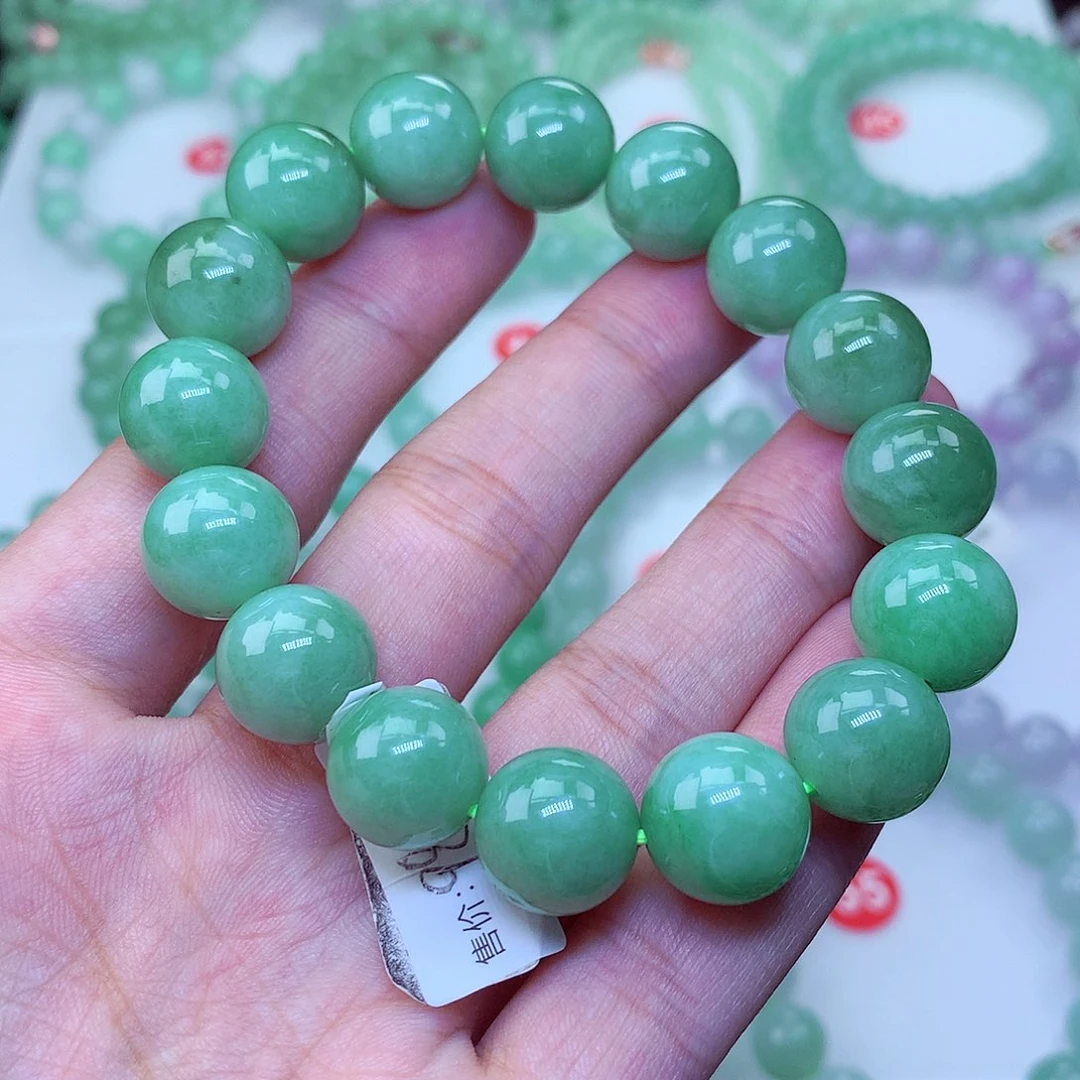 翡翠未镶嵌毛衣链卡13