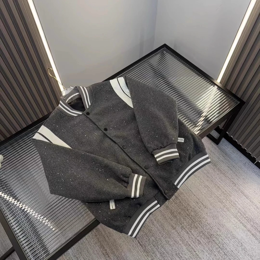 2025新款春季棒球服夹克外套满天星接拼潮流时尚休闲上衣男女痞帅