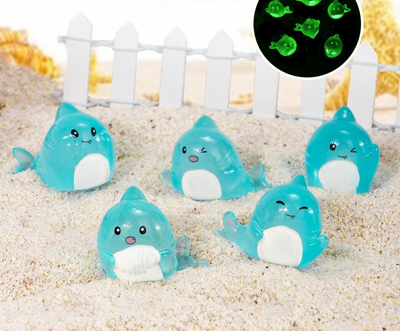 夜光小鲨鱼摆件（一套六个）全场两单包邮