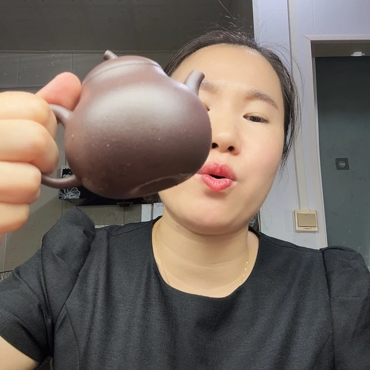 紫砂茶壶原矿半手工天青泥茄瓜200cc