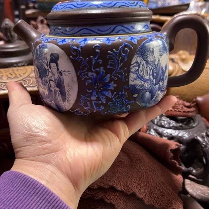 茶壶紫砂紫砂壶收藏起来了！