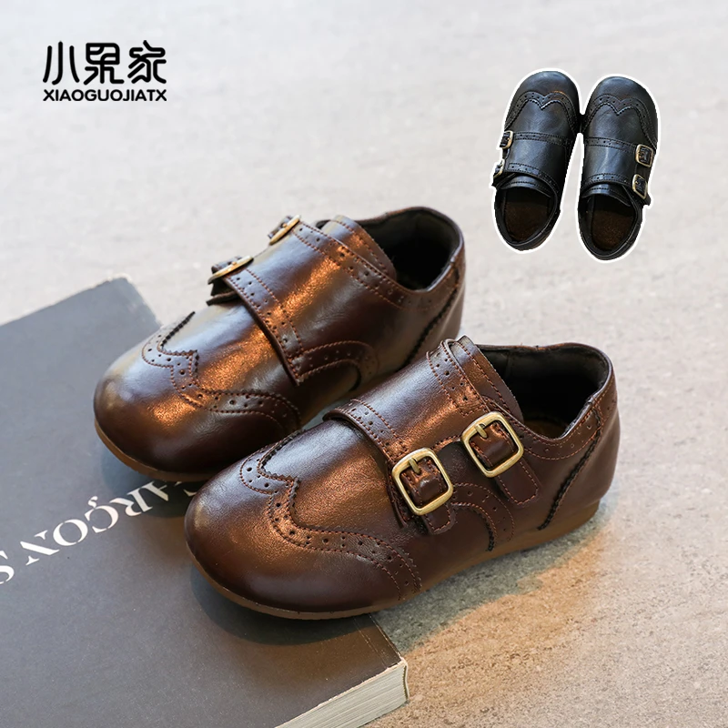 女童皮鞋儿童乐福鞋小女孩英伦风女童鞋演出鞋男黑色学生秋季洋气