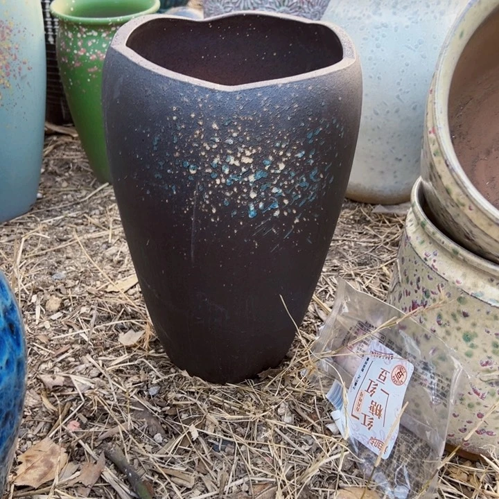 紫砂花盆高度30口20