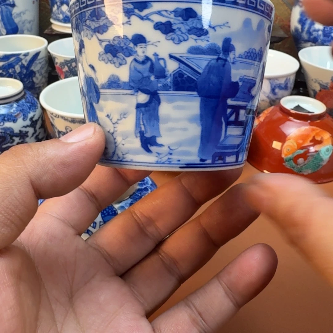 M***陳陶杯子景德镇全手工手绘陶瓷