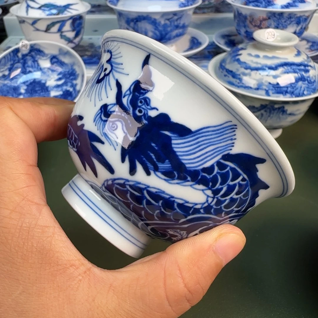 景德镇纯手具茶具圆圆218