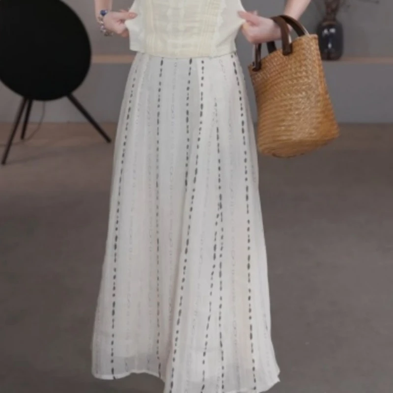 夏装2025年新款显瘦高腰百搭半身裙LK2504448