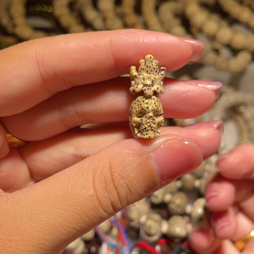 星月菩提吊坠皇冠骷髅适合8×7