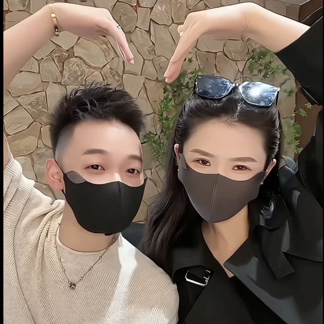 秋冬透气防寒防晒立体暖绒面罩口罩骑车显脸小