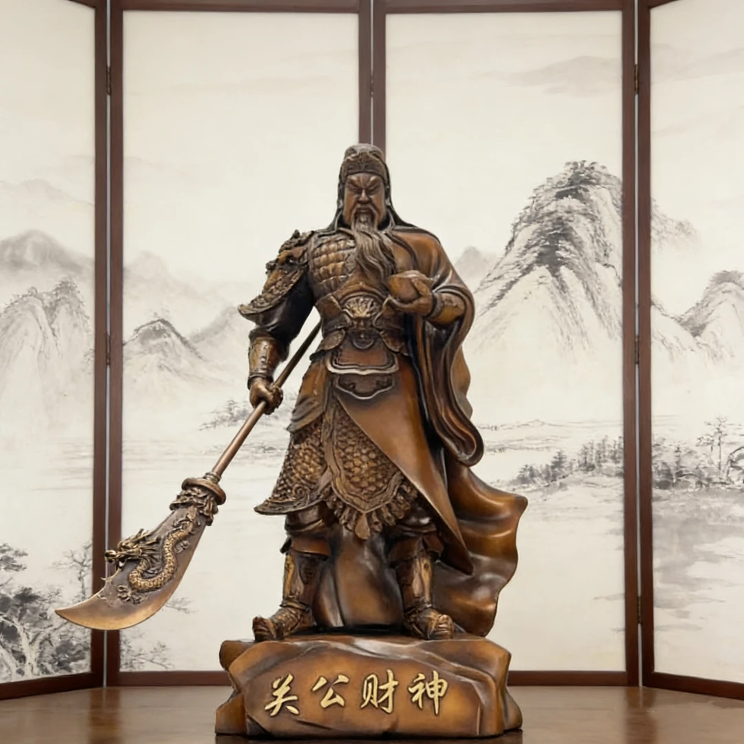 【新店福利】2026新公司摆武财神供奉摆关帝圣君办公室酒店落地财神