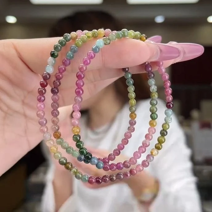 03492708/未镶嵌碧玺3mm+碧玺多圈多样性发货