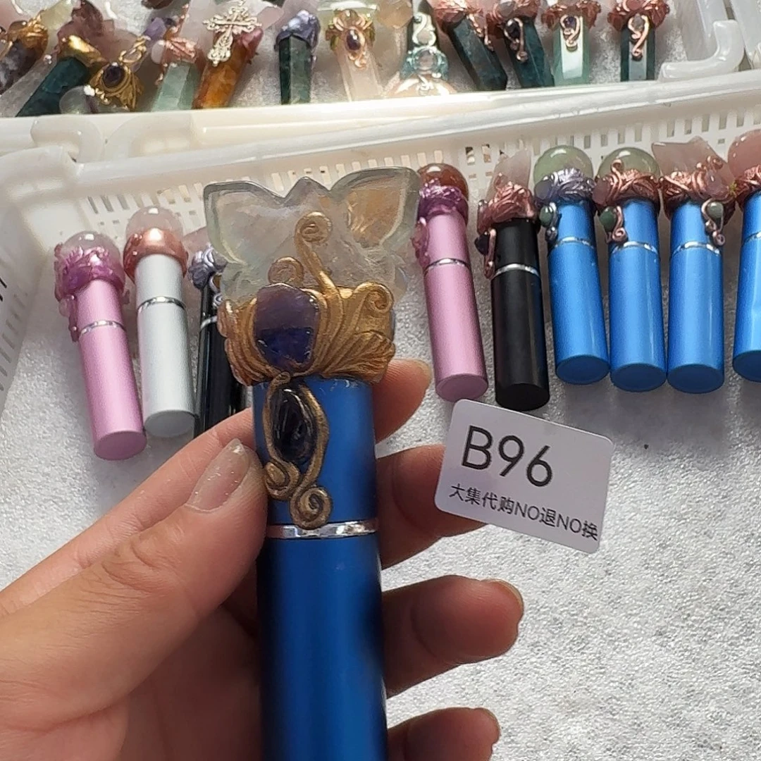 多***米未镶嵌手链烟晶96