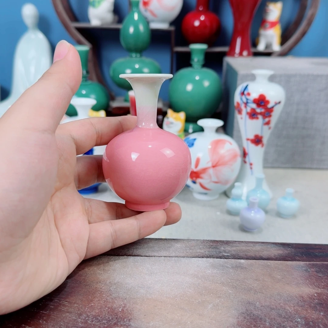 陶瓷手工小花器摆件