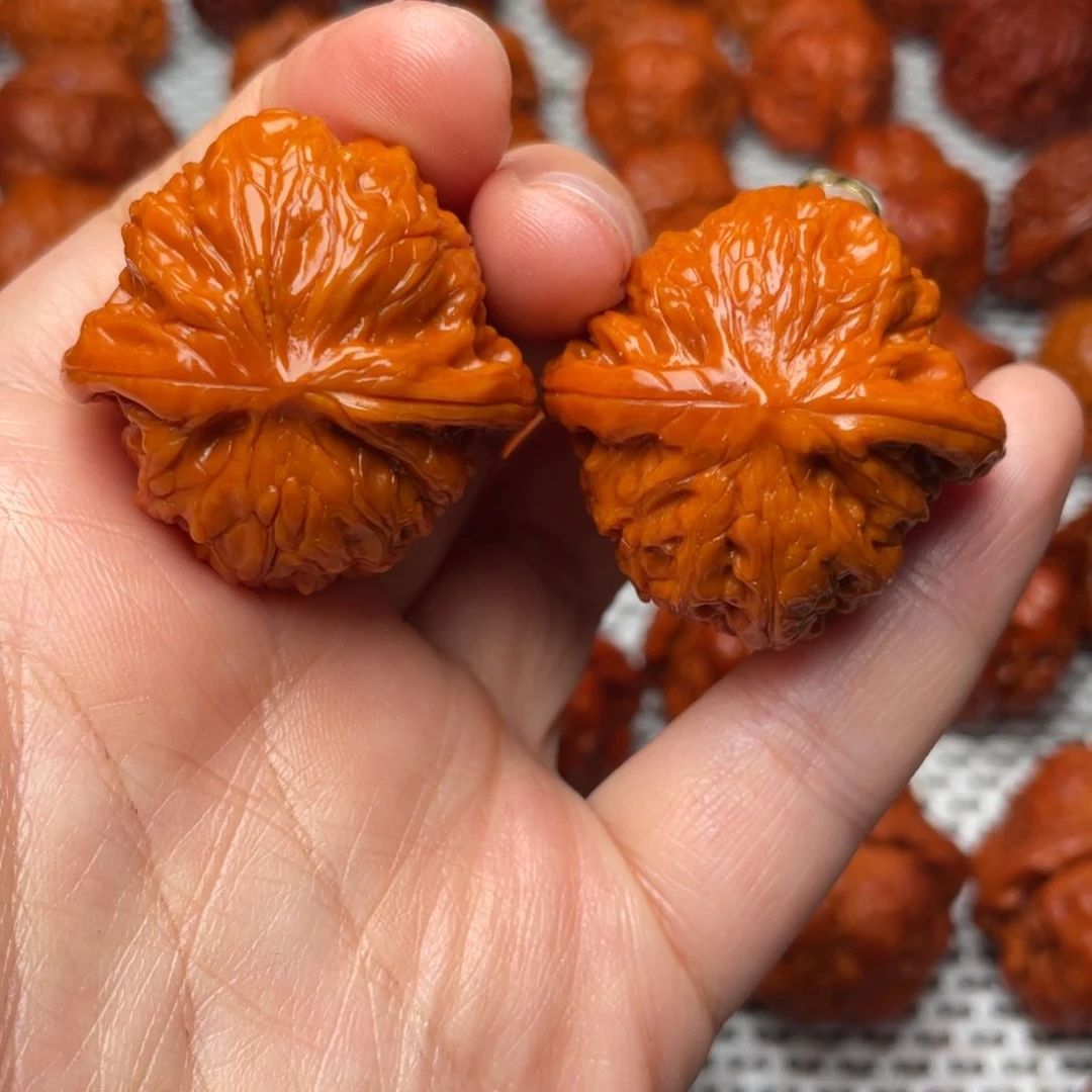 桃核吊坠文玩核桃 手把件 磨盘 36