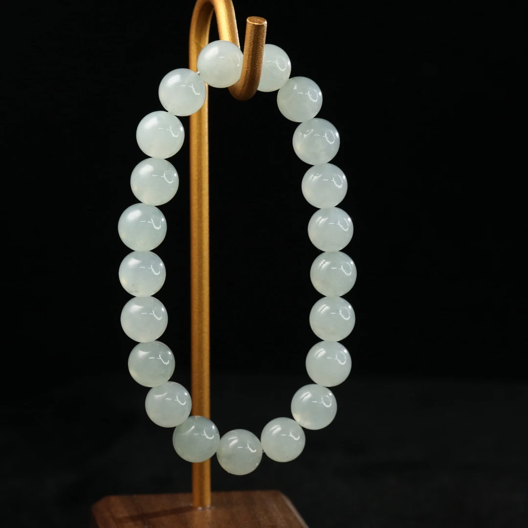 33天然缅甸翡翠A货手串/500600/上海嘉禾拍卖