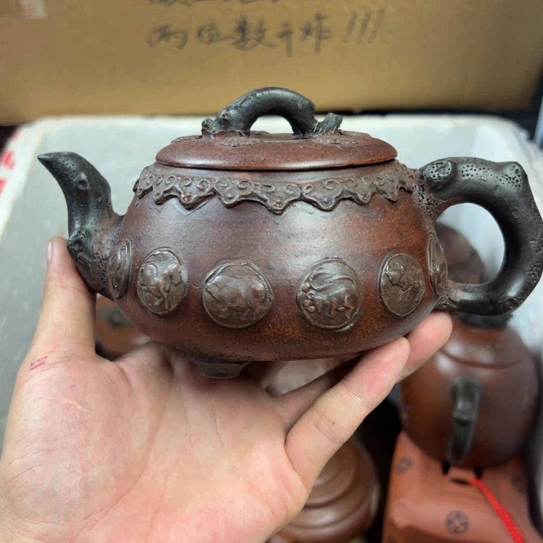 紫砂茶壶宜兴原矿紫砂壶450毫升容量