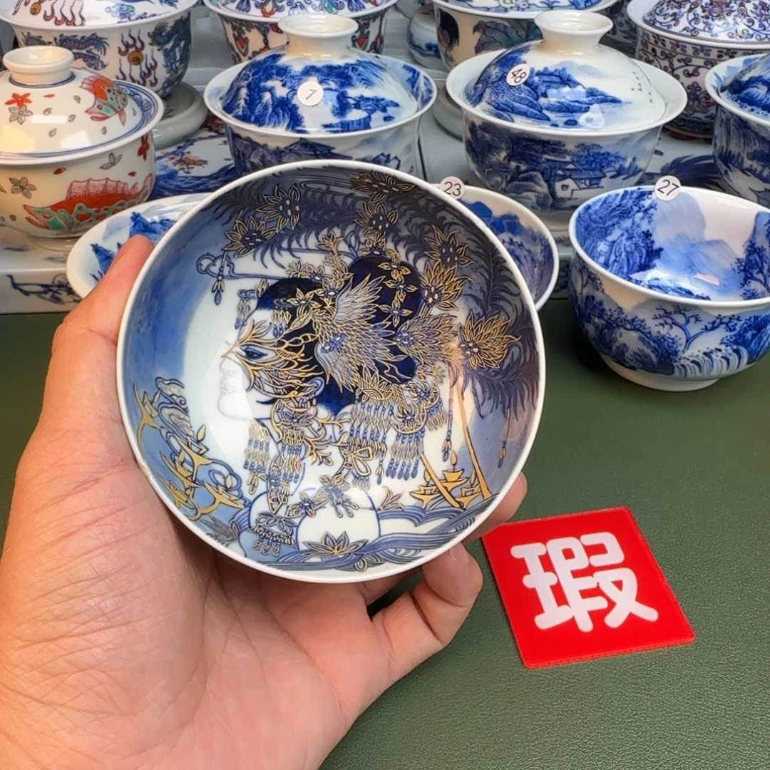 纯手工纯手绘茶具开片77