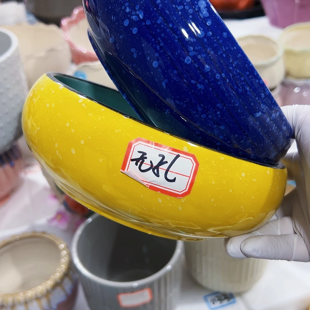 外贸尾单陶瓷花盆凑单10米包邮