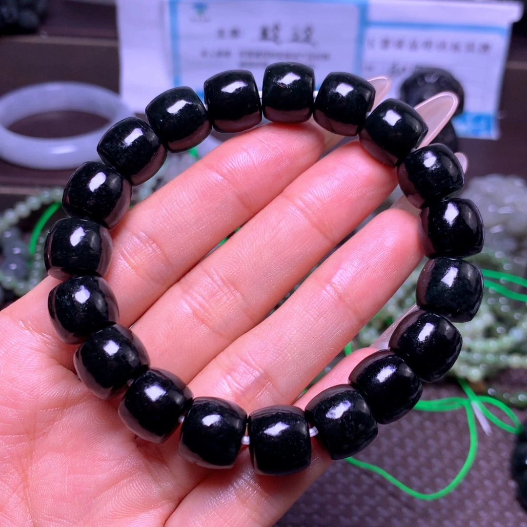 和田玉未镶嵌手串卡12