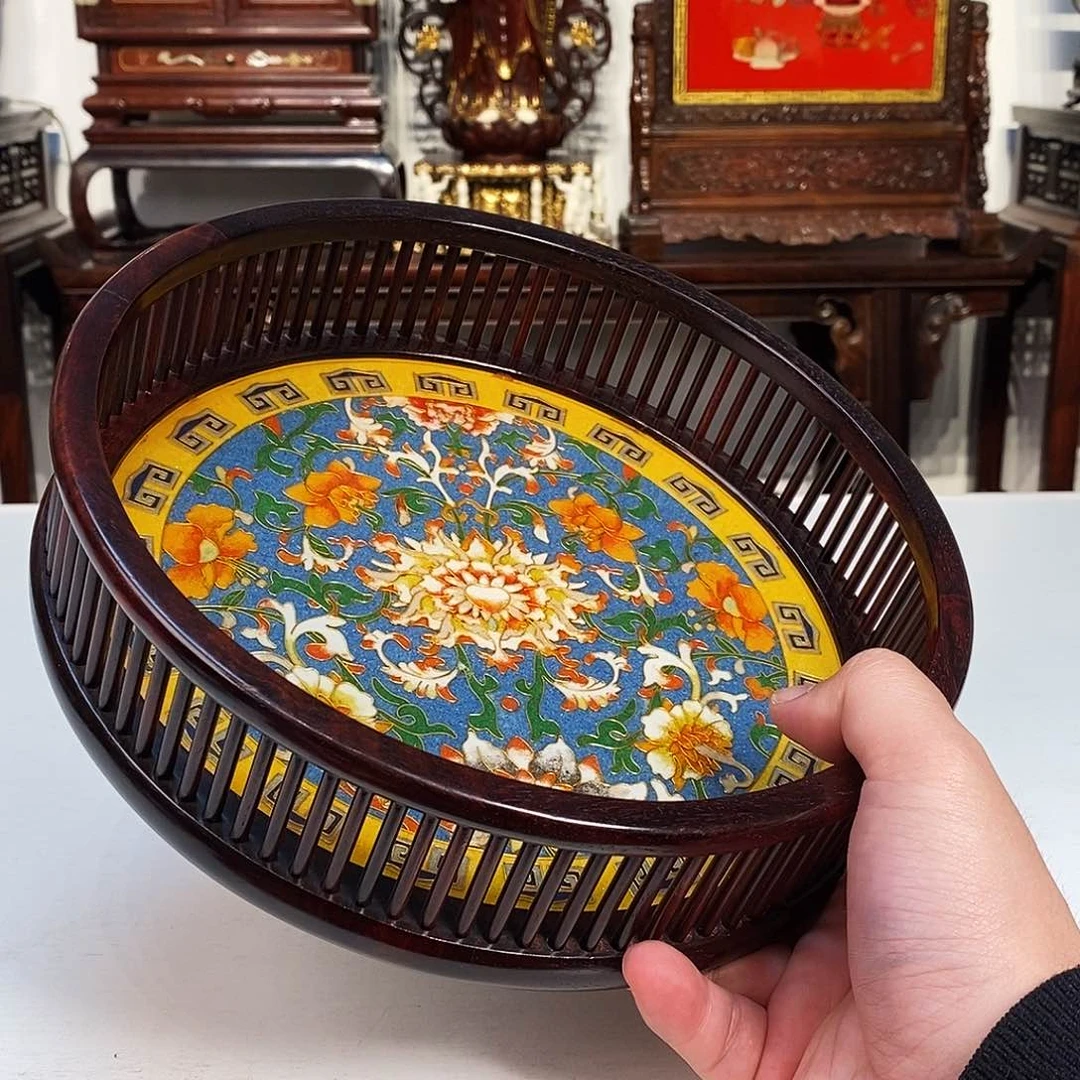 紫檀木类成套家具小叶紫檀托盘