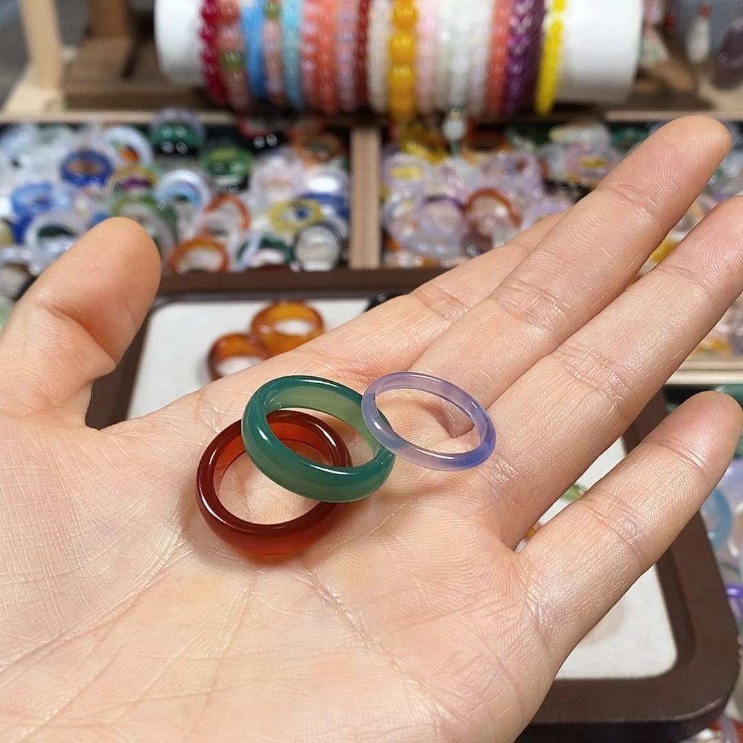 玛瑙/玉髓戒指未镶嵌泛****版