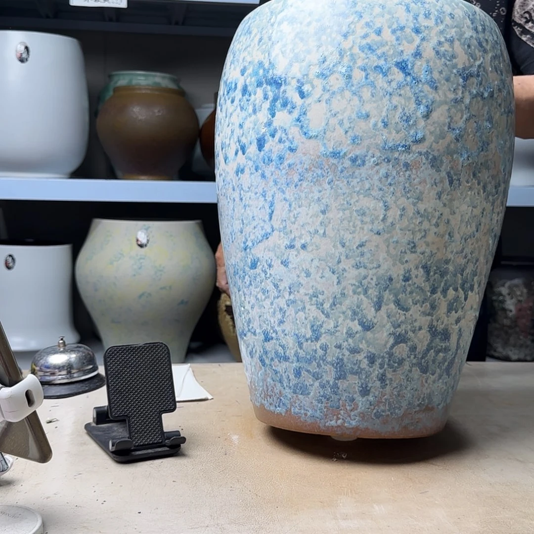 紫砂花盆尺寸23@27@40窝口茶几新