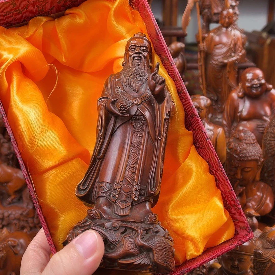 黄杨木黄杨木雕刻高度17厘米