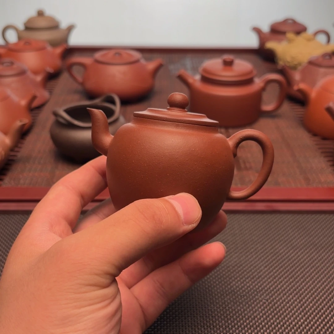 茶壶紫砂大彬莲子 紫泥150cc