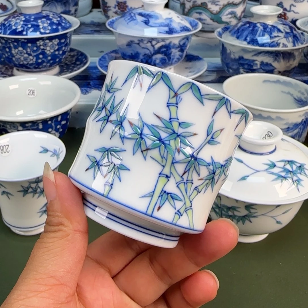 景德镇纯手绘茶具圆圆243