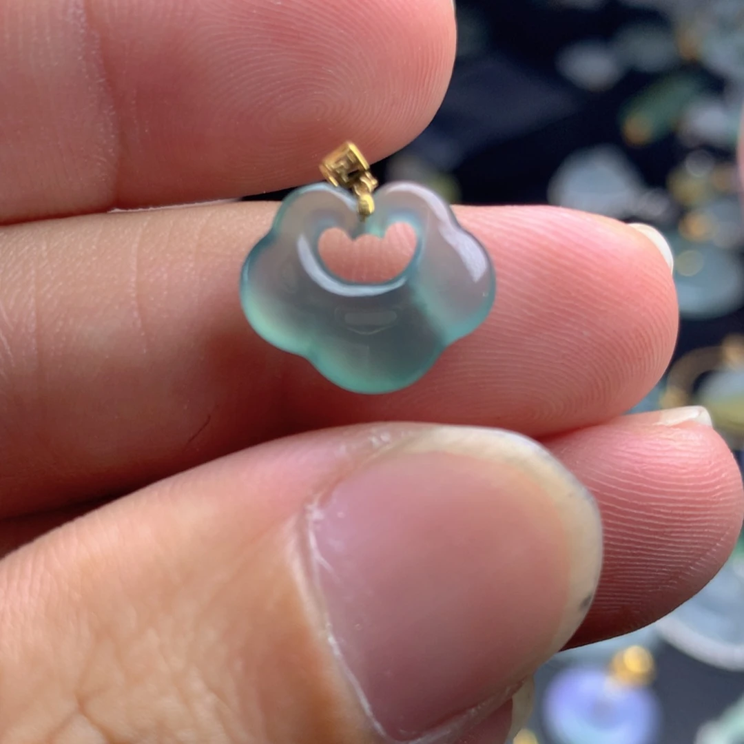 【闪购商品】翡翠18K金镶嵌颈饰翡翠