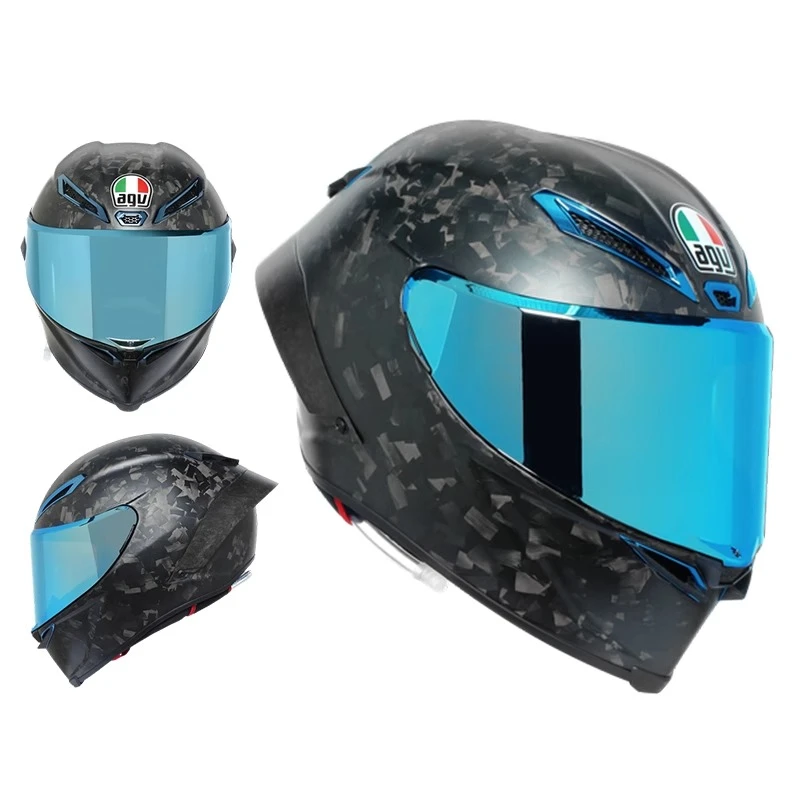 意大利AGV PISTA GP RR 龙年限定赛车头盔碳纤维跑盔全盔冰蓝限量