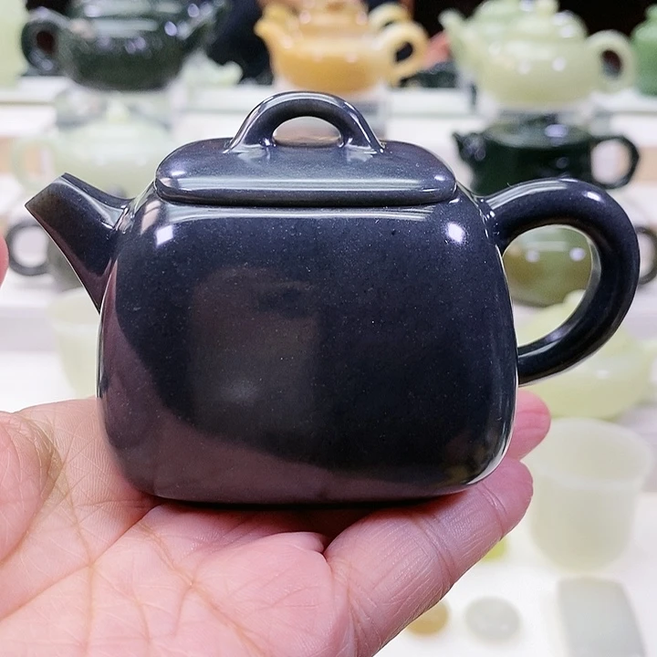 未镶嵌和田玉挂件茶壶170m l