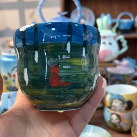 炉景德镇釉下手绘陶瓷