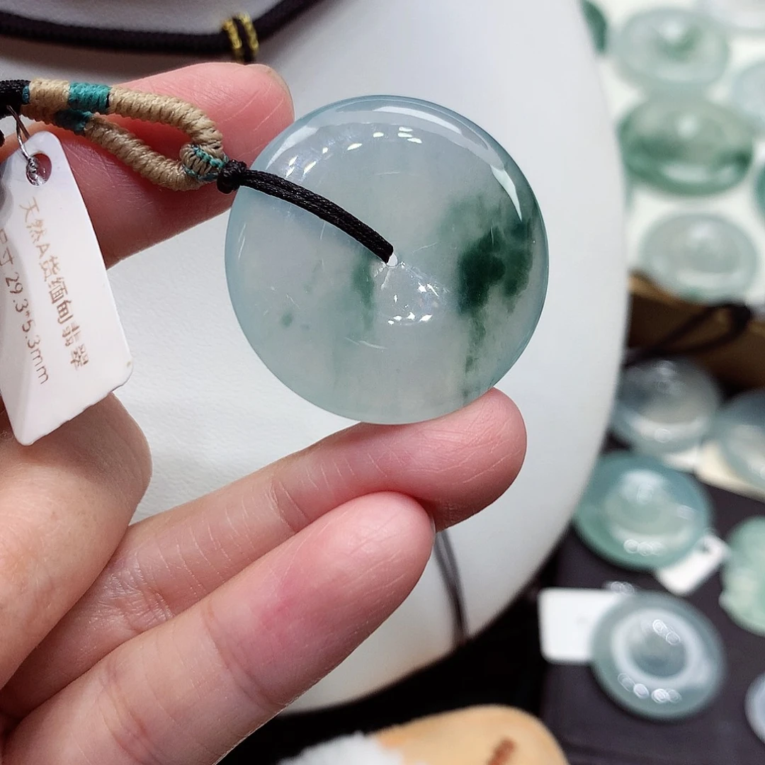 颈饰未镶嵌翡翠编号73，29.3/5.3