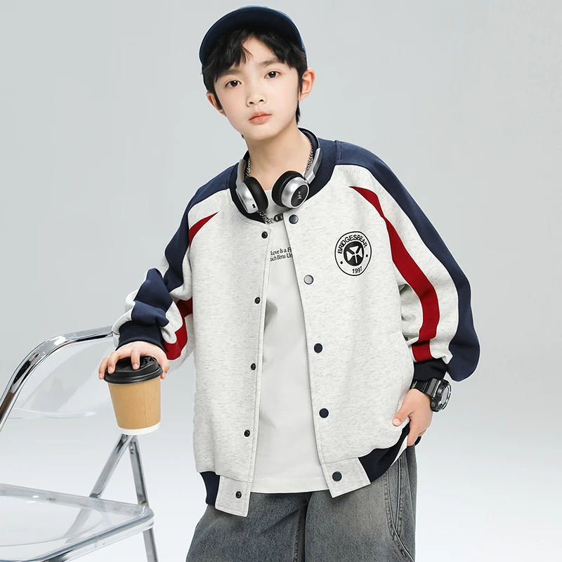 男童秋装新款棒球服外套2025帅气儿童春秋季韩版男孩童装 A5121