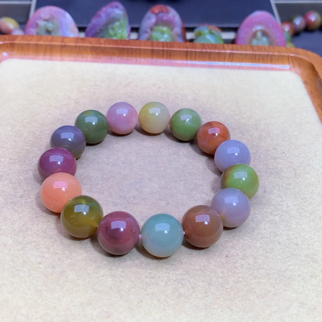 大***音玛瑙未镶嵌手链盐源