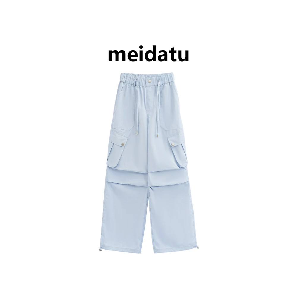 美哒兔（蓝色海岸）美式复古酷飒工装裤（高个子版）CK1811-279G