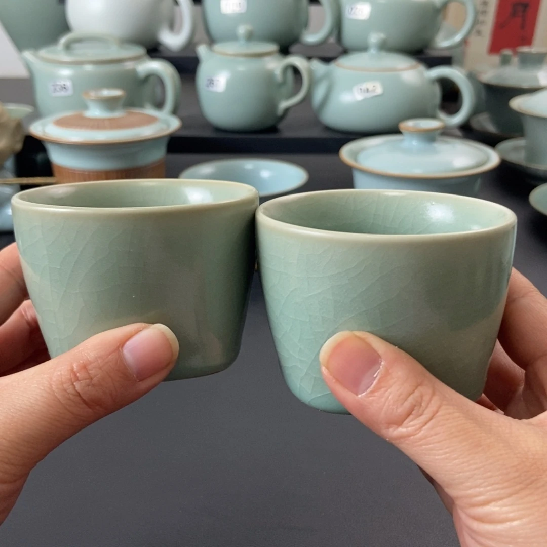 仿古天圆地方杯微瑕2只