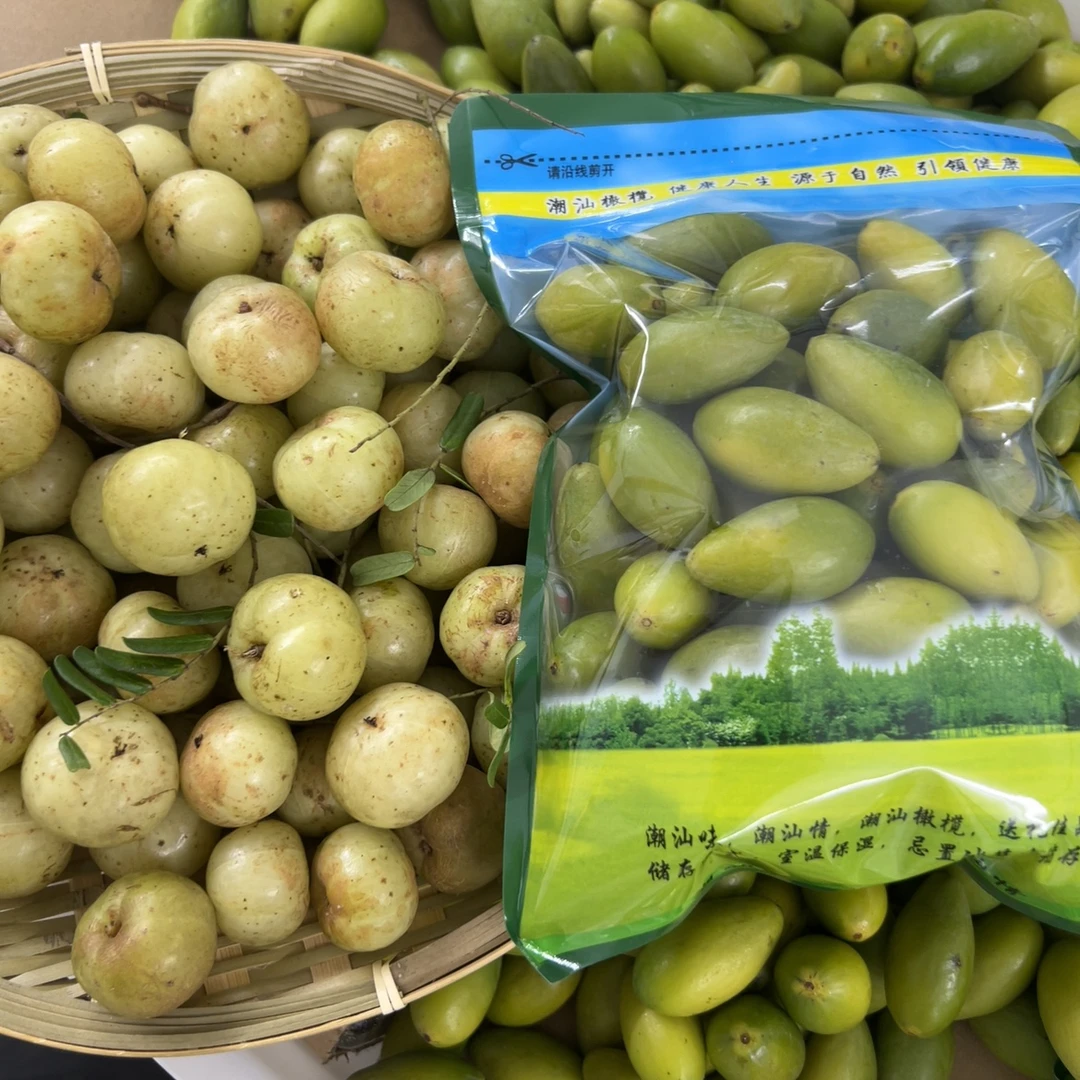 潮之惠潮汕金灶青枣脆橄榄清香脆酥生吃原味到手两斤（橄榄加油甘）