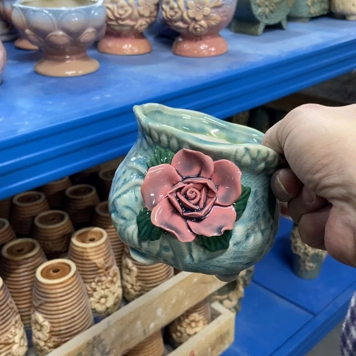 陶瓷花盆单场满9.9发10.5*8.5