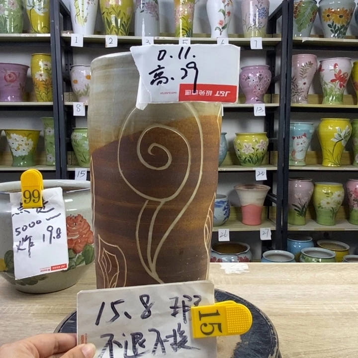 景德镇高温陶瓷花盆