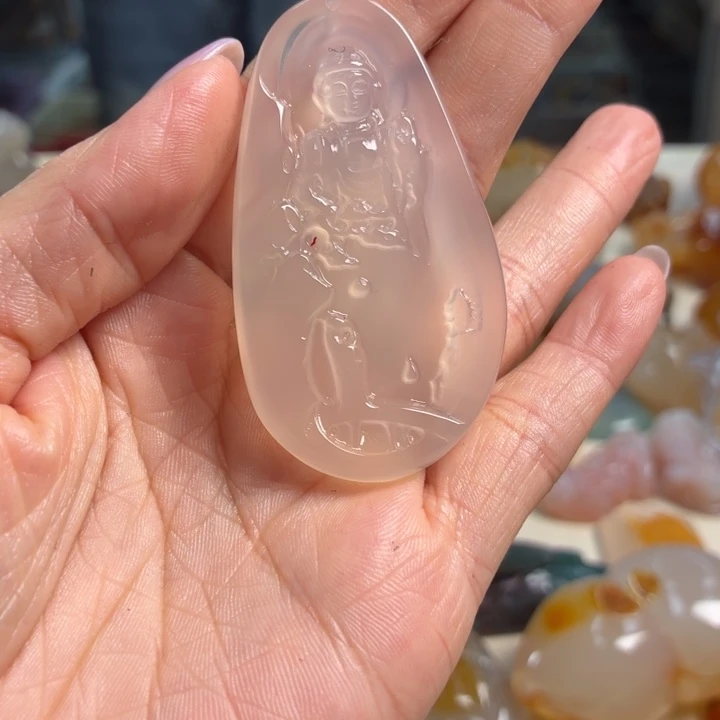 玛瑙/玉髓未镶嵌吊坠(不含链)