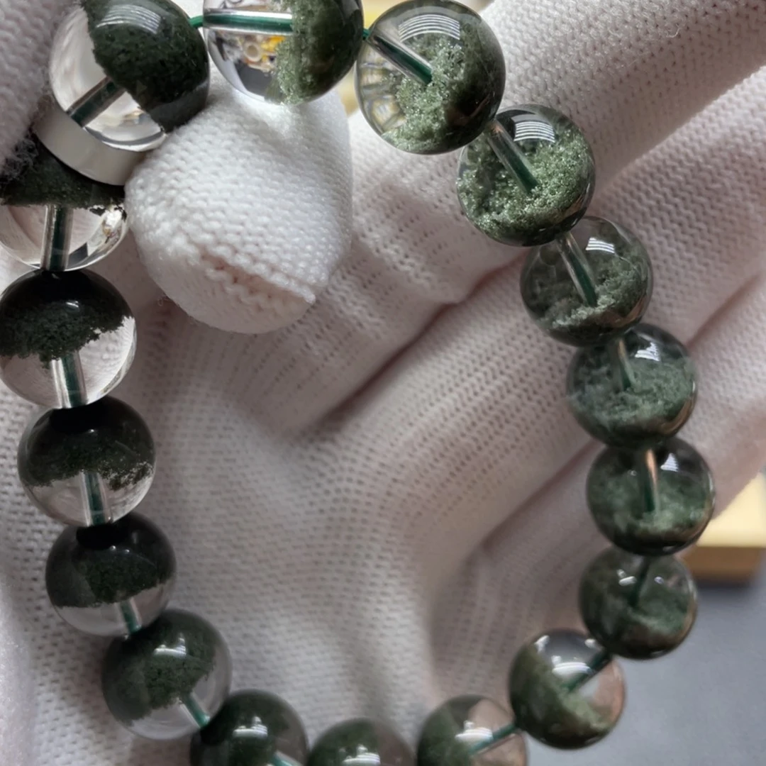 未镶嵌手链水晶绿幽灵