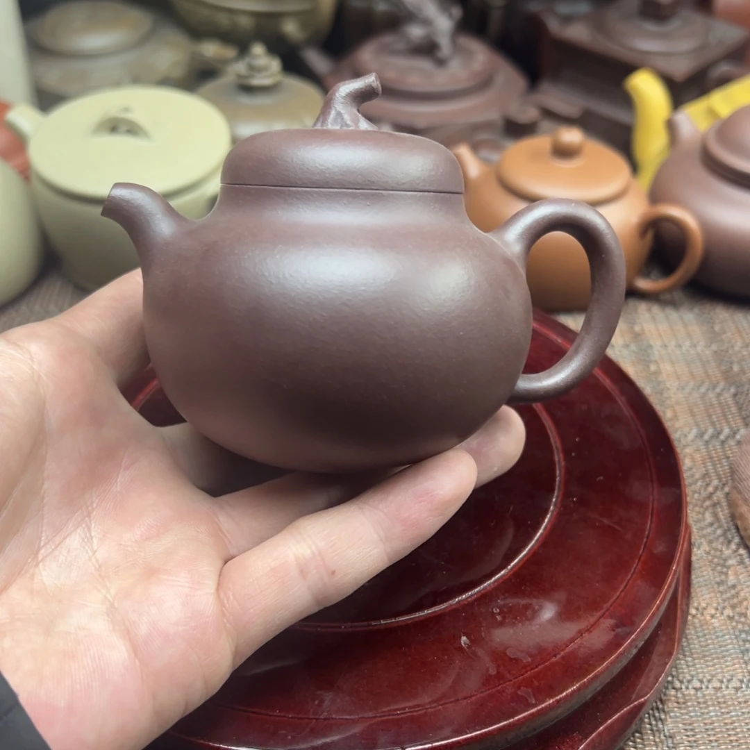 茶壶紫砂宜兴原矿紫砂壶180毫升容量