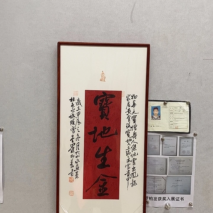 书法罗柏发作品宝地生金