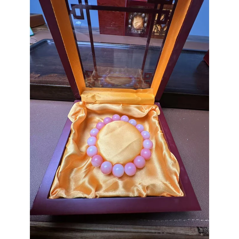 白玉菩提手串（粉）