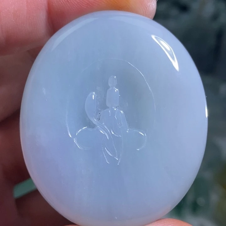 定制翡翠未镶嵌胶块悟道