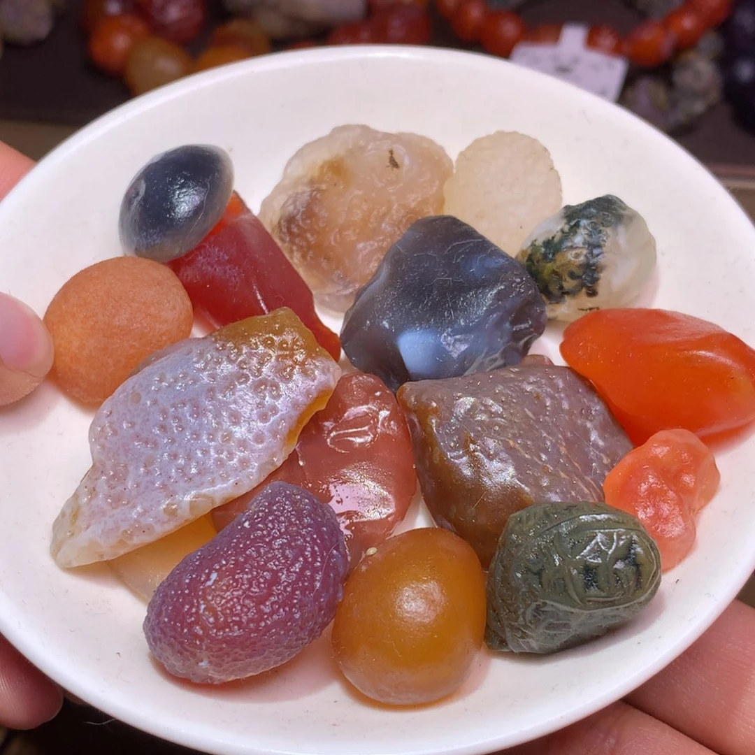 未镶嵌玛瑙/玉髓珠宝半成品